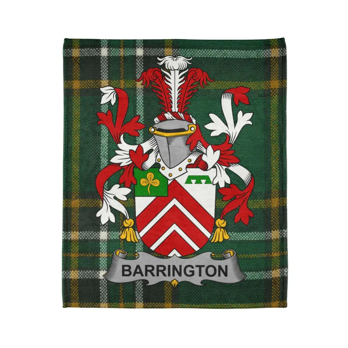 Customized Barrington Family Crest Throw Blanket product