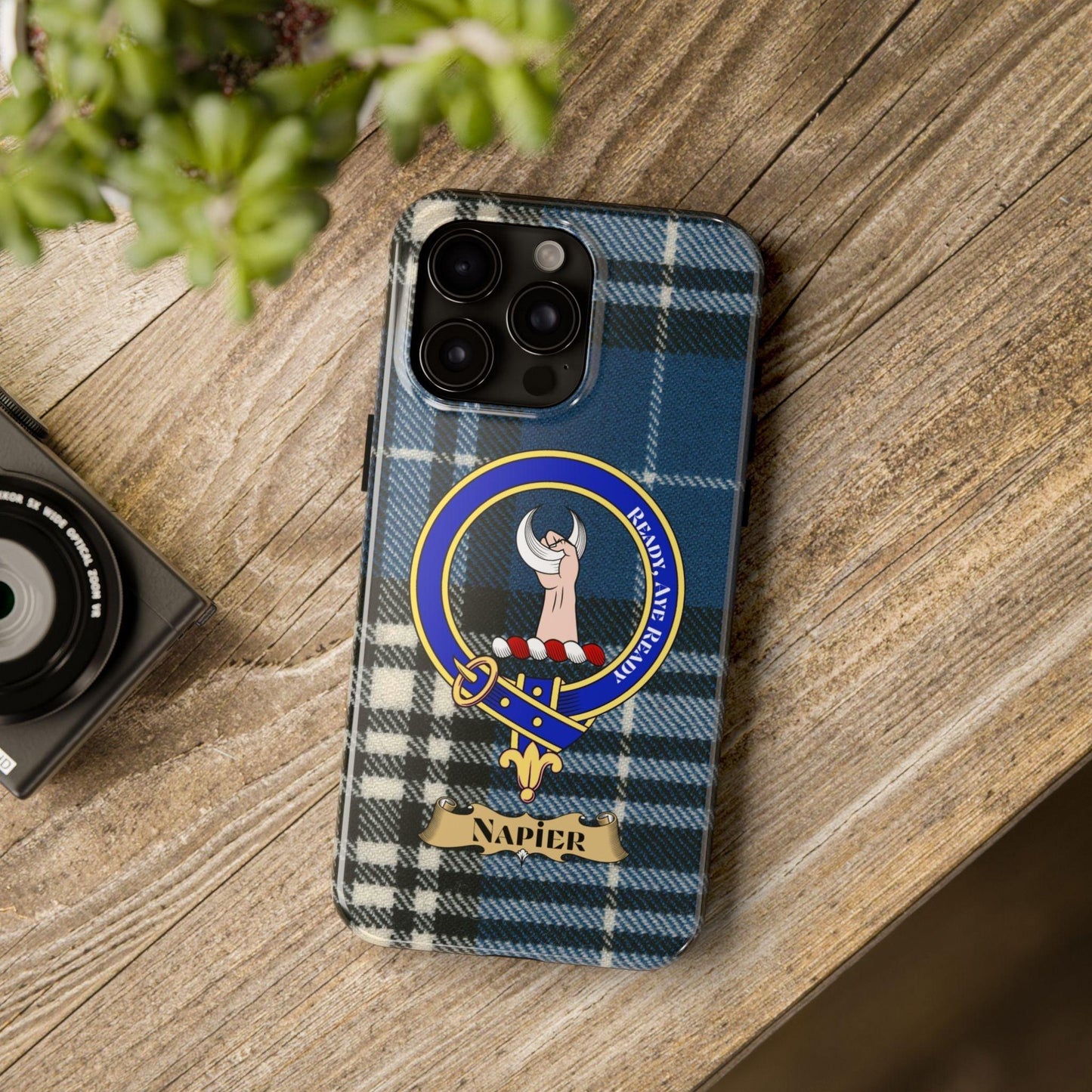 Napier Clan Scottish Tartan Cell Phone Case - Celtic Ancestry Gifts