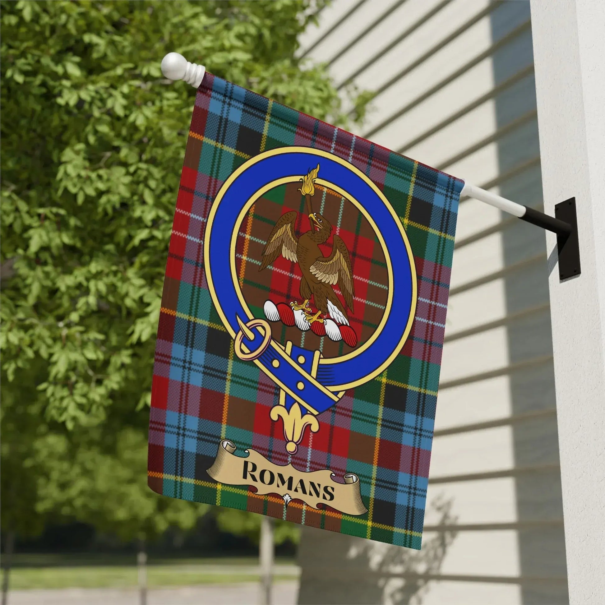 Tartan Patterned Romans Banner Decorative Flag product