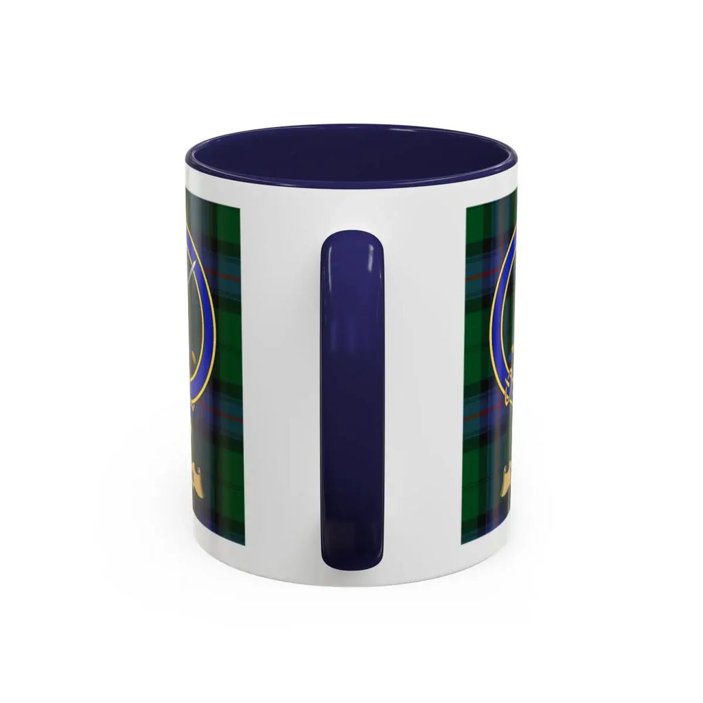 Nixon clan crest mug shown in 11 oz and 15 oz sizes