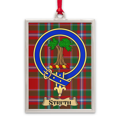 Struth Emblem on Tartan Background Rectangular product