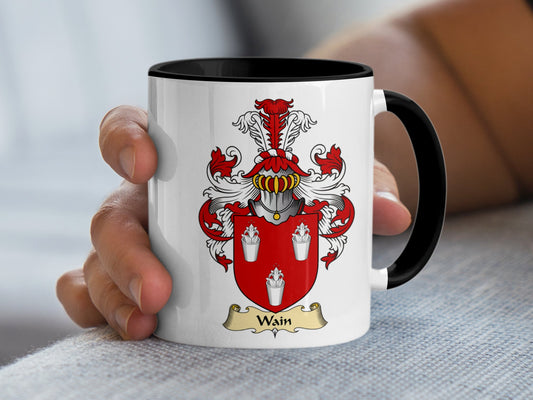 Clan Wain Scottish Coat of Arms Mug - Living Stone Gifts