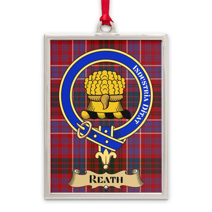 Scottish Crest Reath Red Plaid Decorative Hanging product