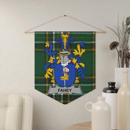 Customised Plaid Family Crest Banner Wall Hanging product