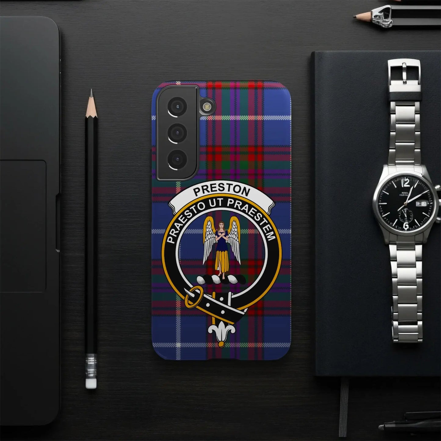 Preston Praesto Ut Praestem Tartan Phone Case