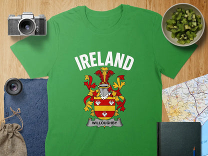 Ireland Family Crest T-Shirt Willoughby Design