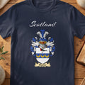 Blackie Scottish family shield T-shirt in Navy