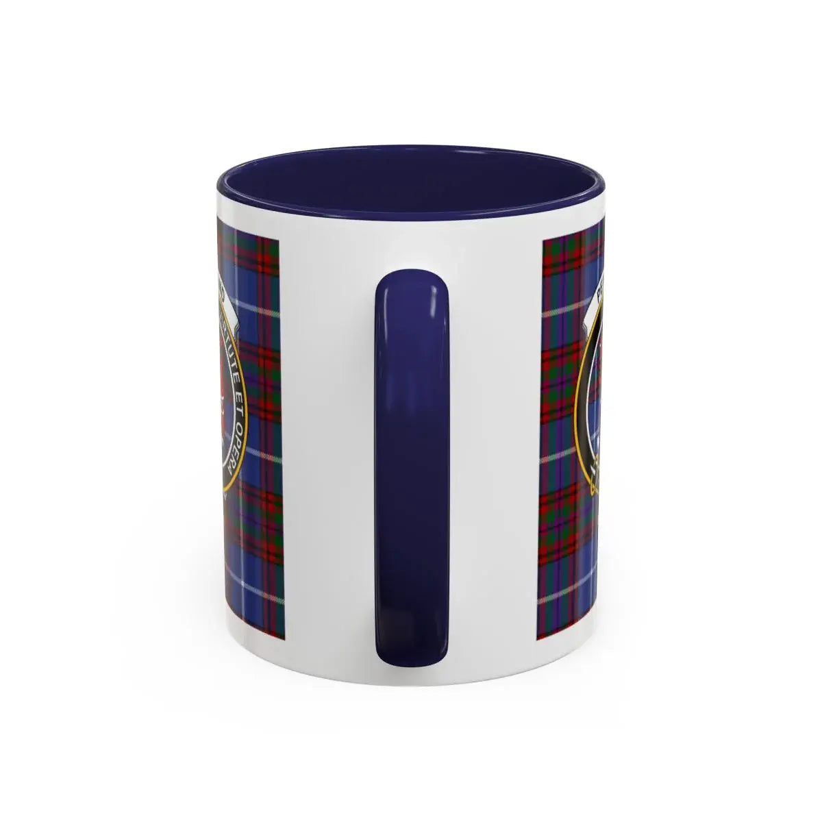 Clan Crest Mug with Blue Inner for Everyday Use