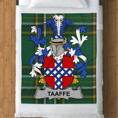 Taaffe Surname Irish Tartan Throw Blanket - Living Stone Gifts