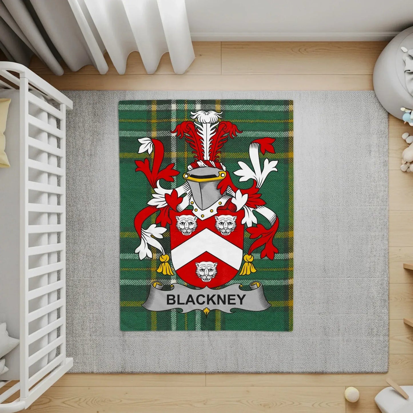 Blackney Family Crest Tartan Design Rug product