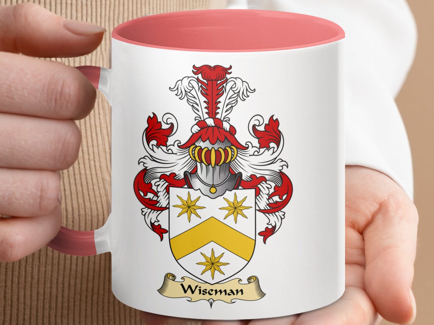 Wiseman Scottish Coat of Arms Mug - Living Stone Gifts