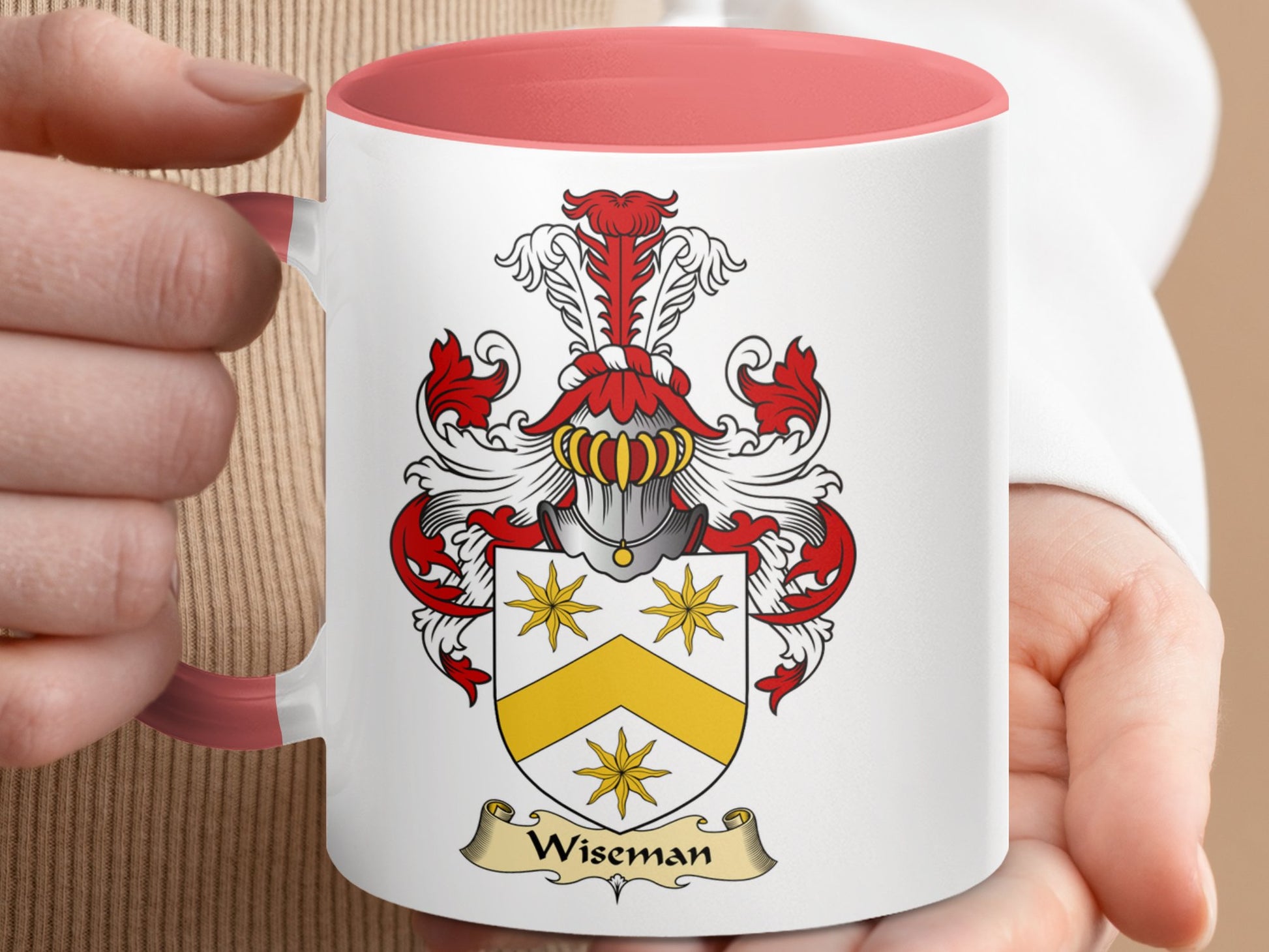 Wiseman Scottish Coat of Arms Mug - Living Stone Gifts