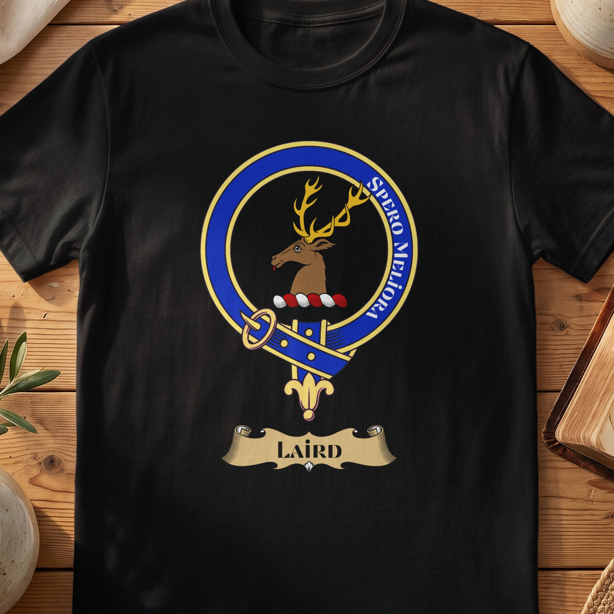 Laird Scottish clan crest T-shirt in black