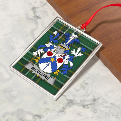 McClure Family Crest Plaid Ornament product type