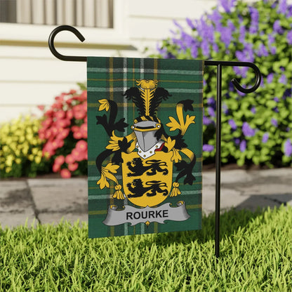 Rourke Family Crest Garden Flag Outdoor Sign product type