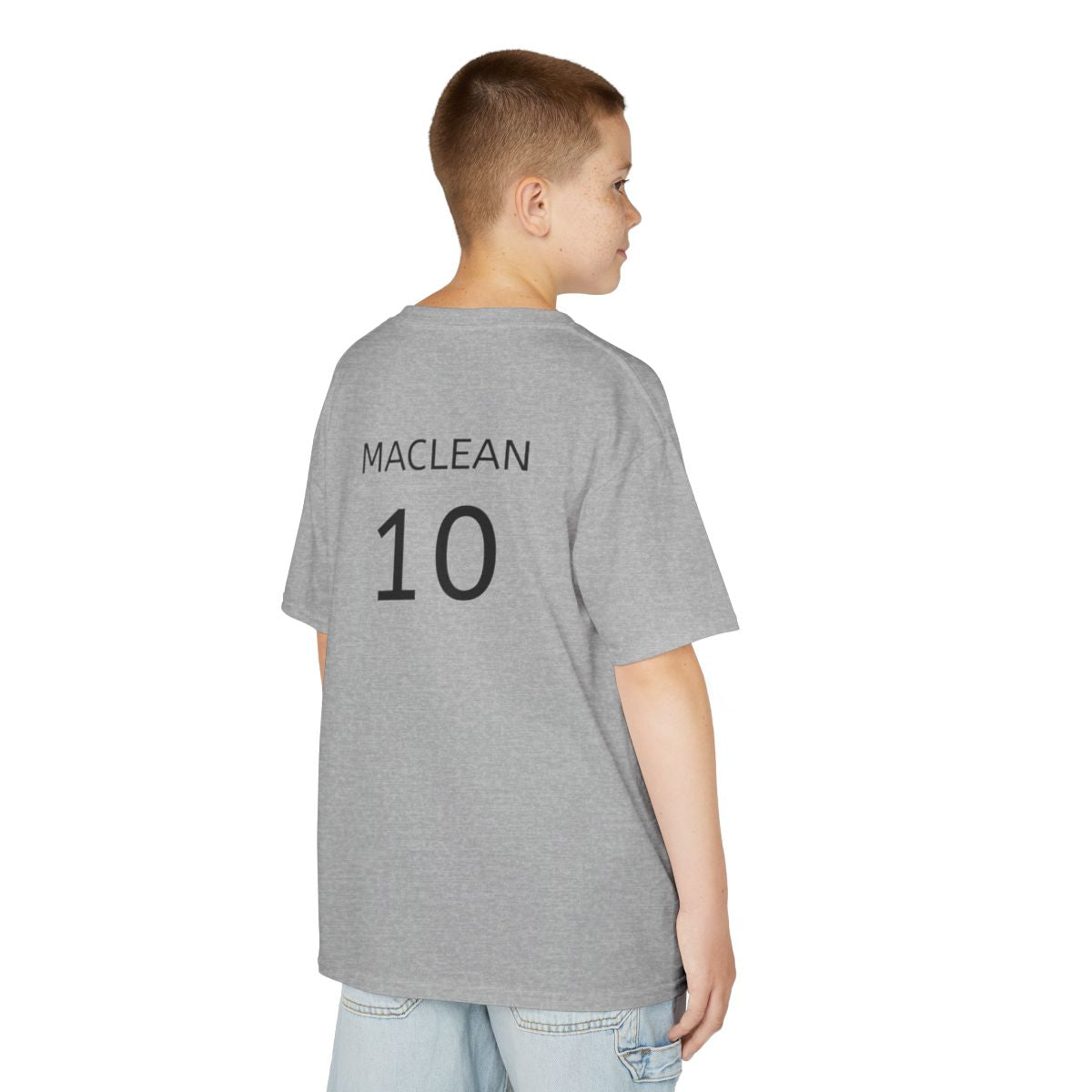 Personalized Gray 'MACLEAN 10' T-Shirt for Unique Style