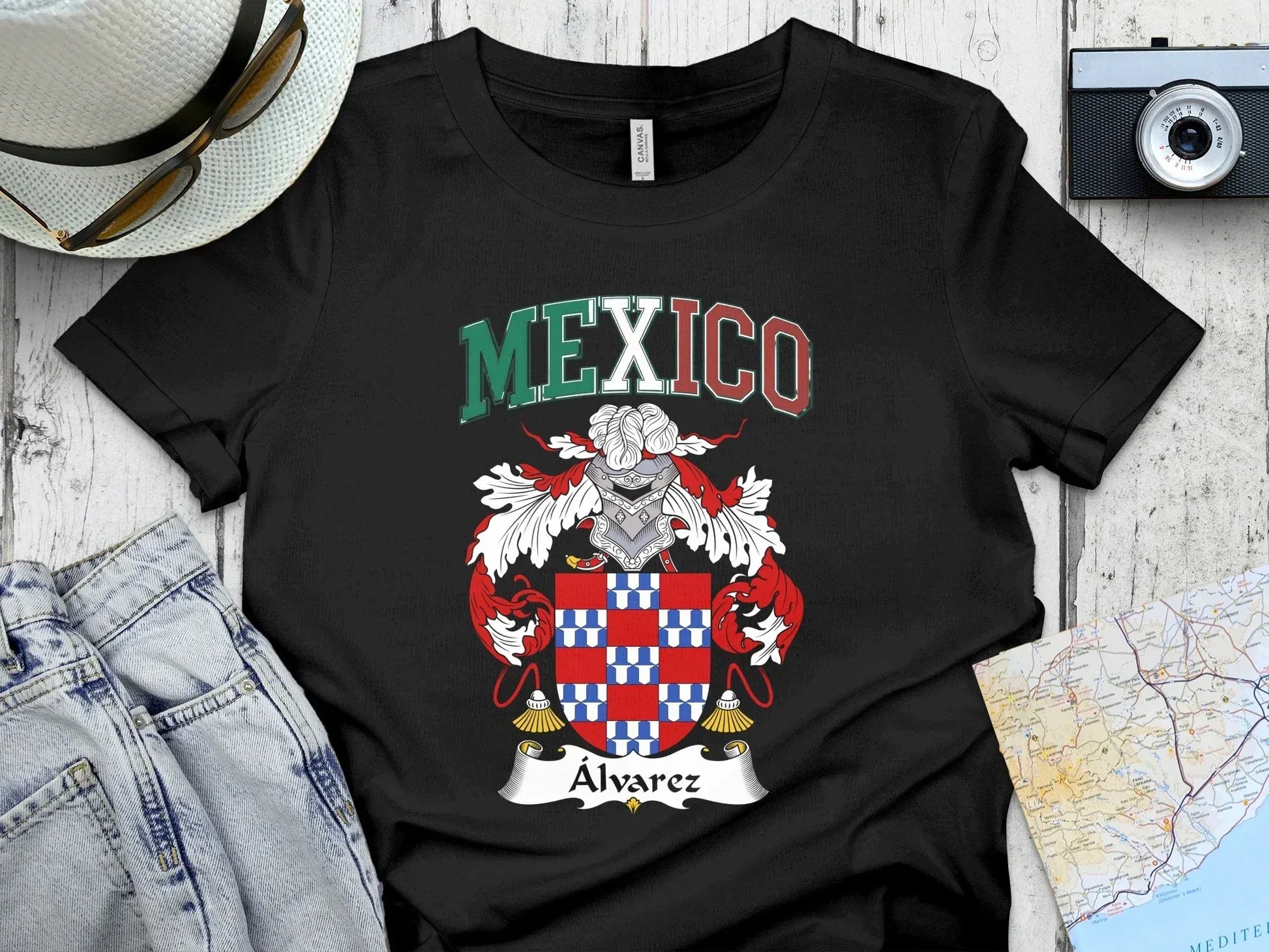 Mexico Alvarez Crest Graphic Design Shirt product type