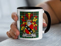 Ivers Irish family crest black accent mug
