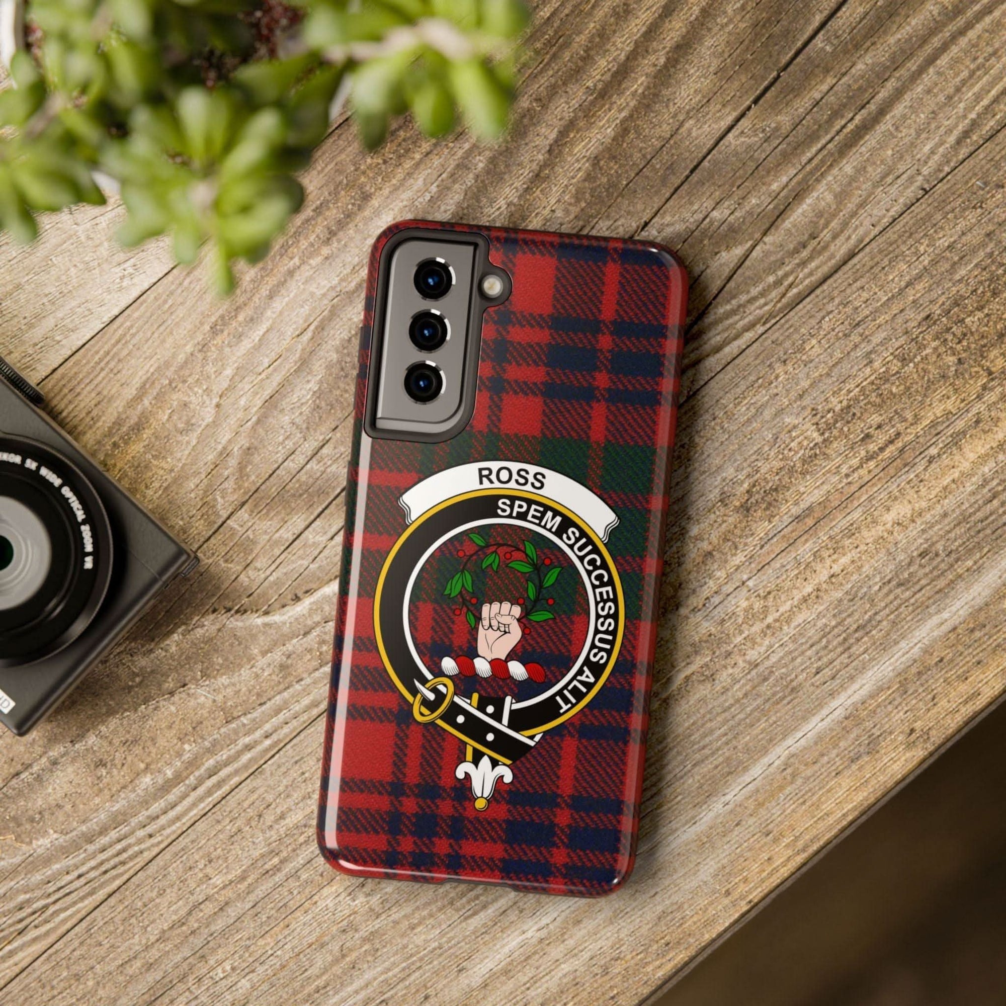 Ross Clan Scottish Tartan Cell Phone Case - Celtic Ancestry Gifts