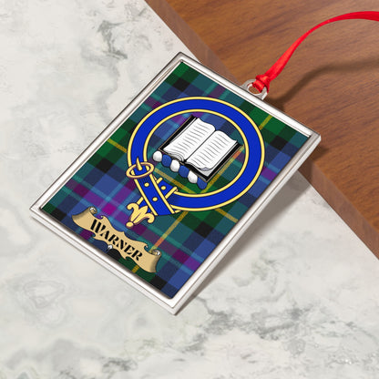 Warner Tartan Clan Crest Plaid Ornament product