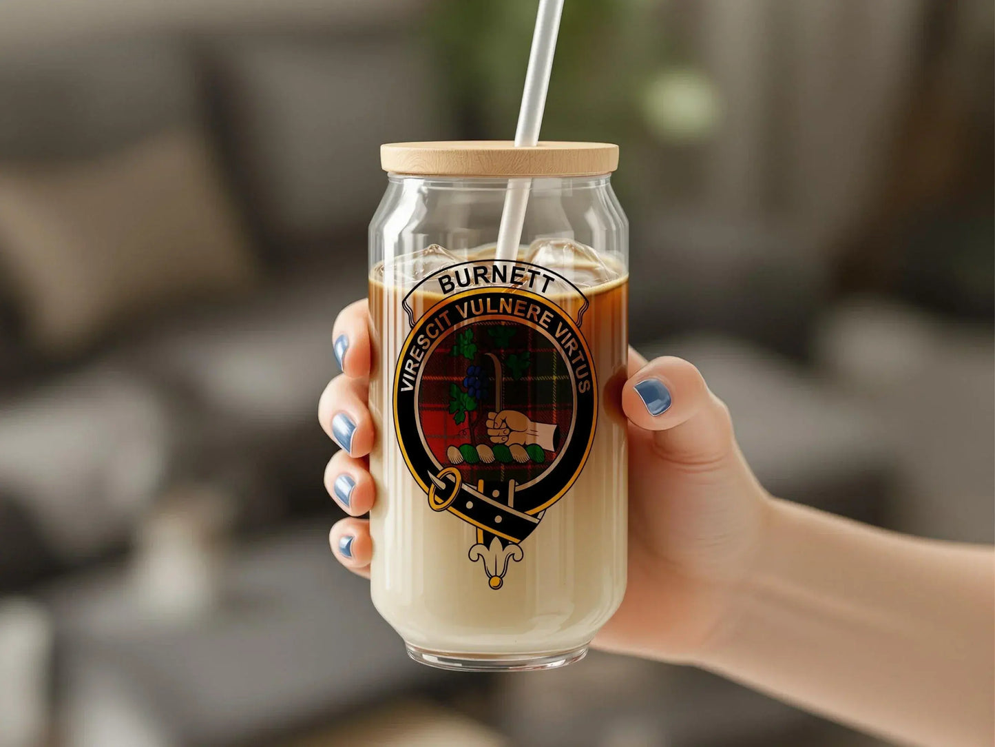 Personalized Burnett Clan Crest Tumbler Mug product