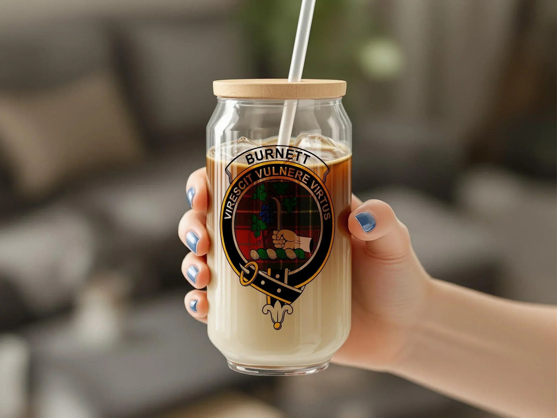 Personalized Burnett Clan Crest Tumbler Mug product