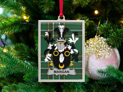 Family Crest Design Custom Mangan Christmas Ornament product