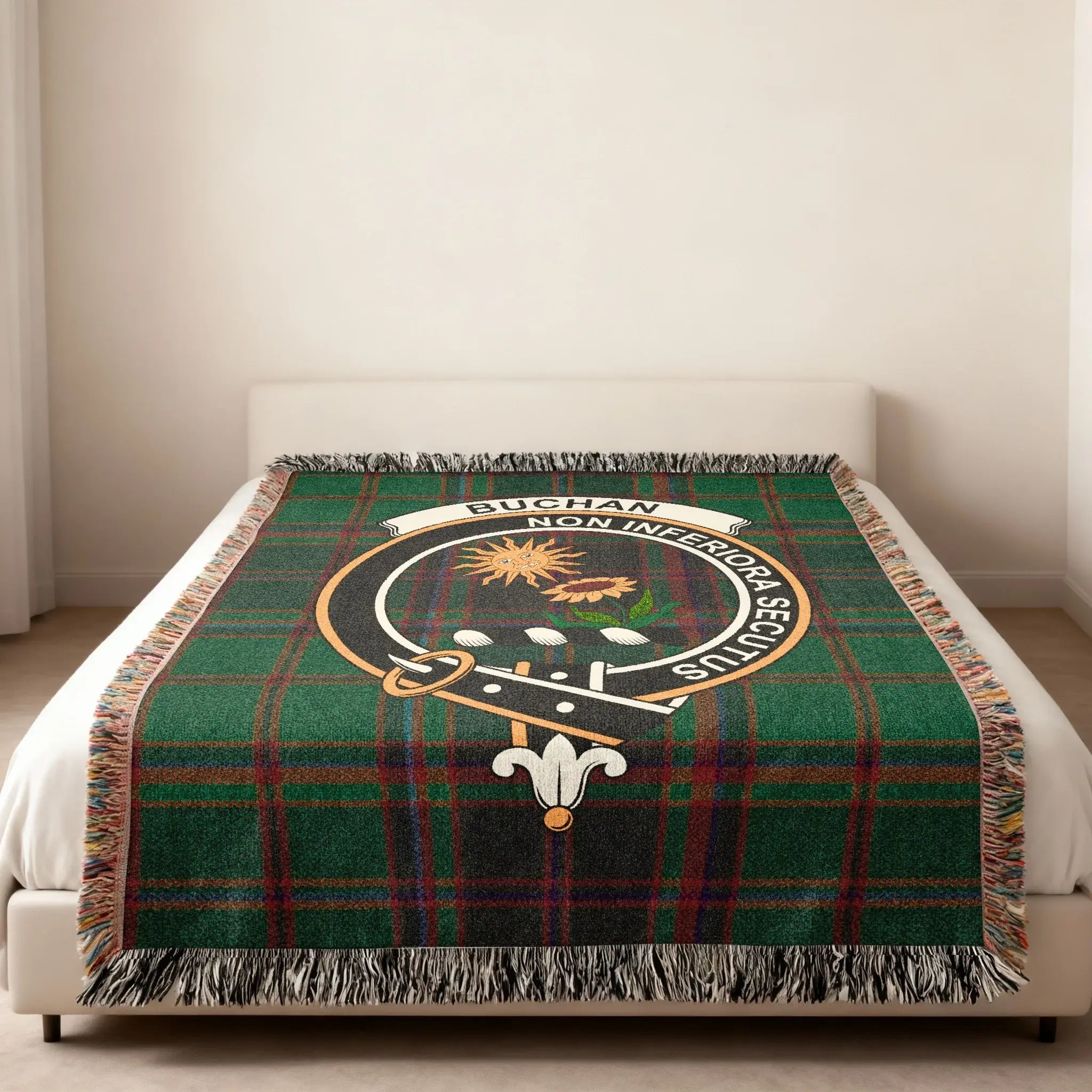 Buchan Non Inferiora Secundis Tartan Blanket