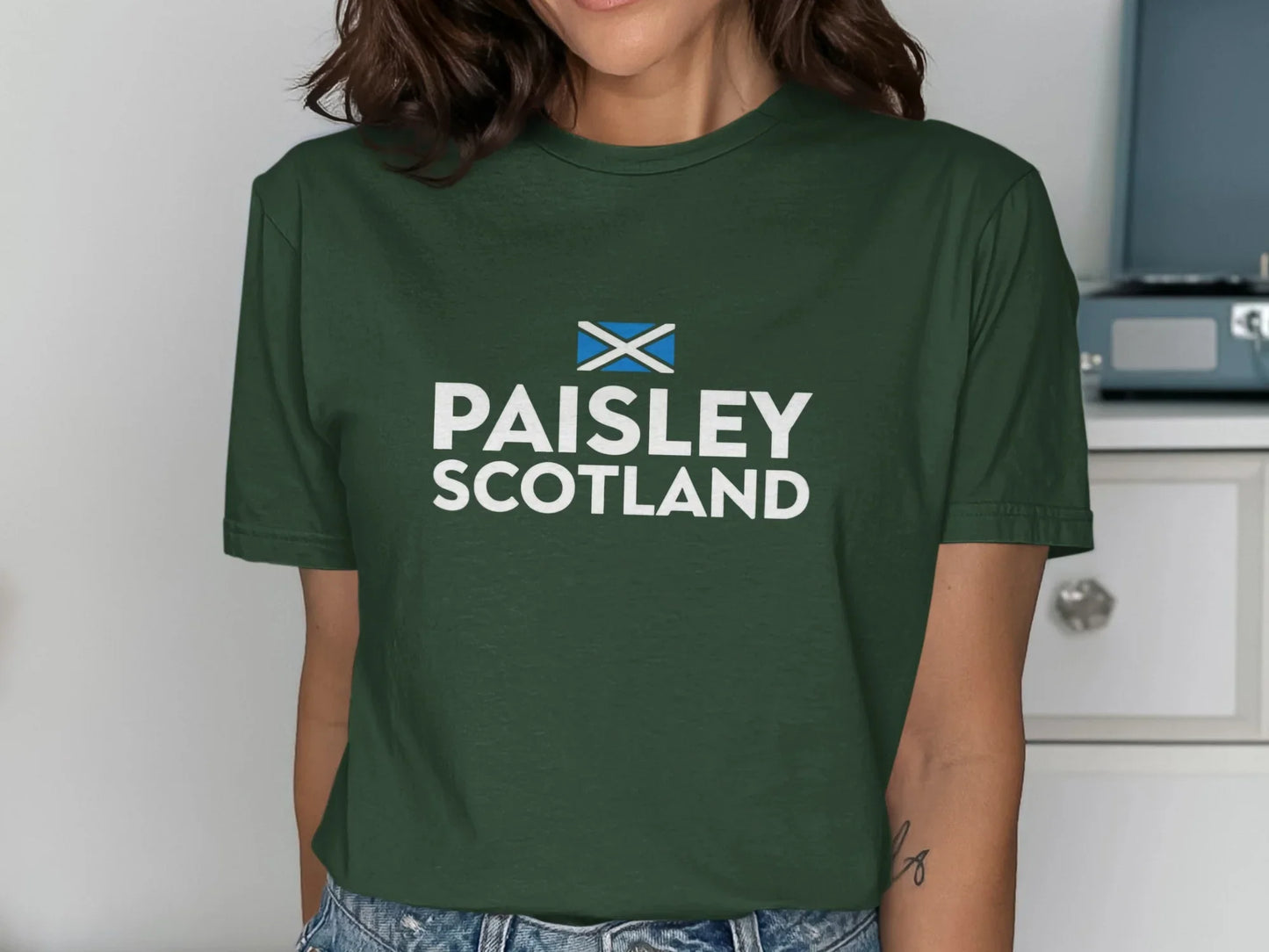 Paisley Scotland Flag Graphic Vintage Style Shirt product type