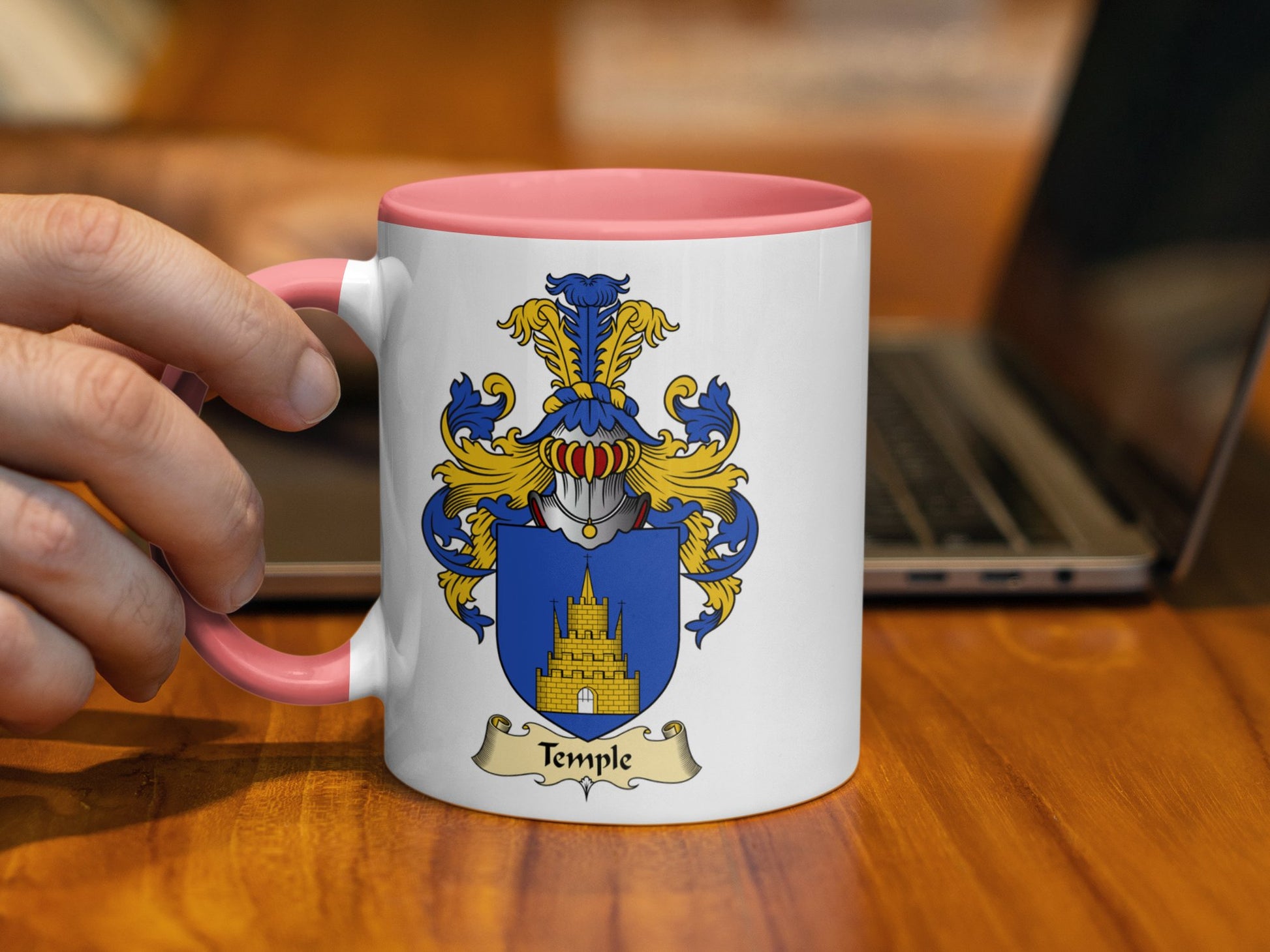 Temple Scottish Coat of Arms Mug - Living Stone Gifts