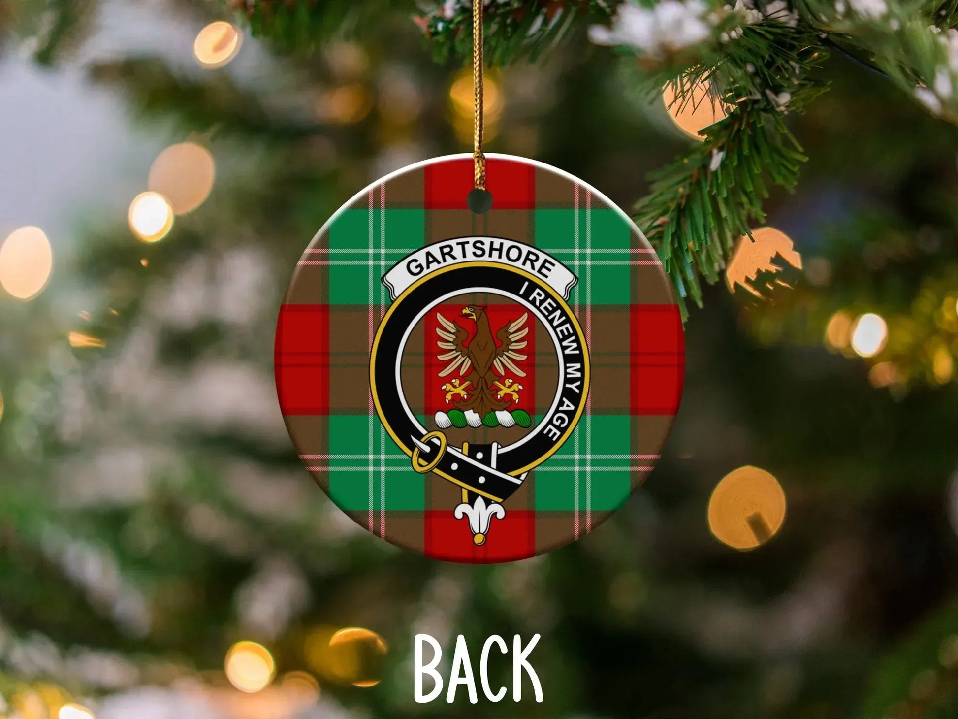 Gartshore Clan Tartan Ornament Beautiful Christmas product
