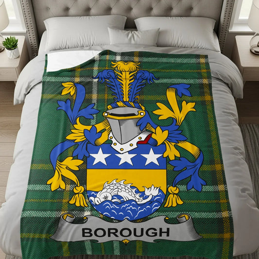 Borough Family Crest Emblem Printed Bedding product