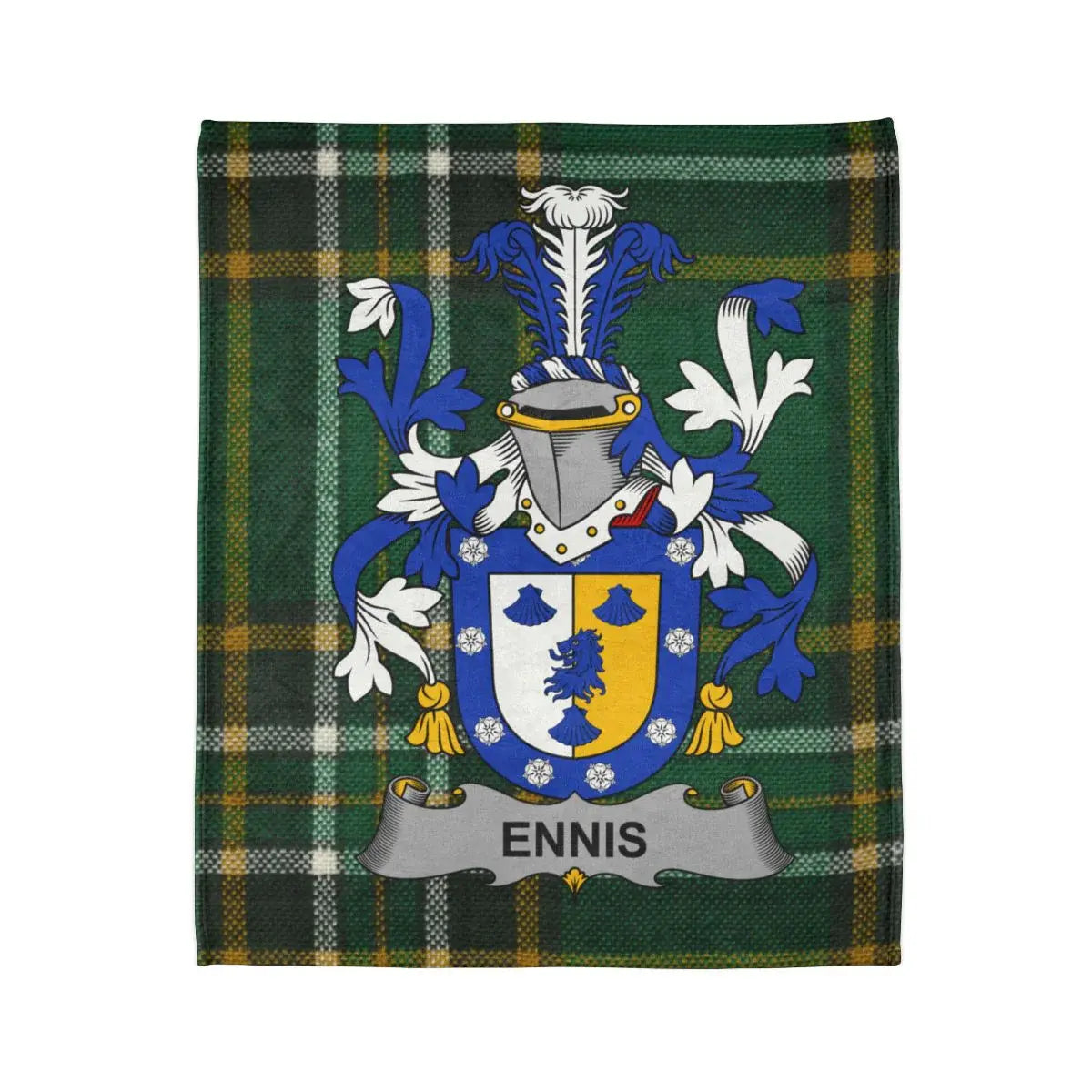 Ennis Scottish Tartan Blanket Family Crest product