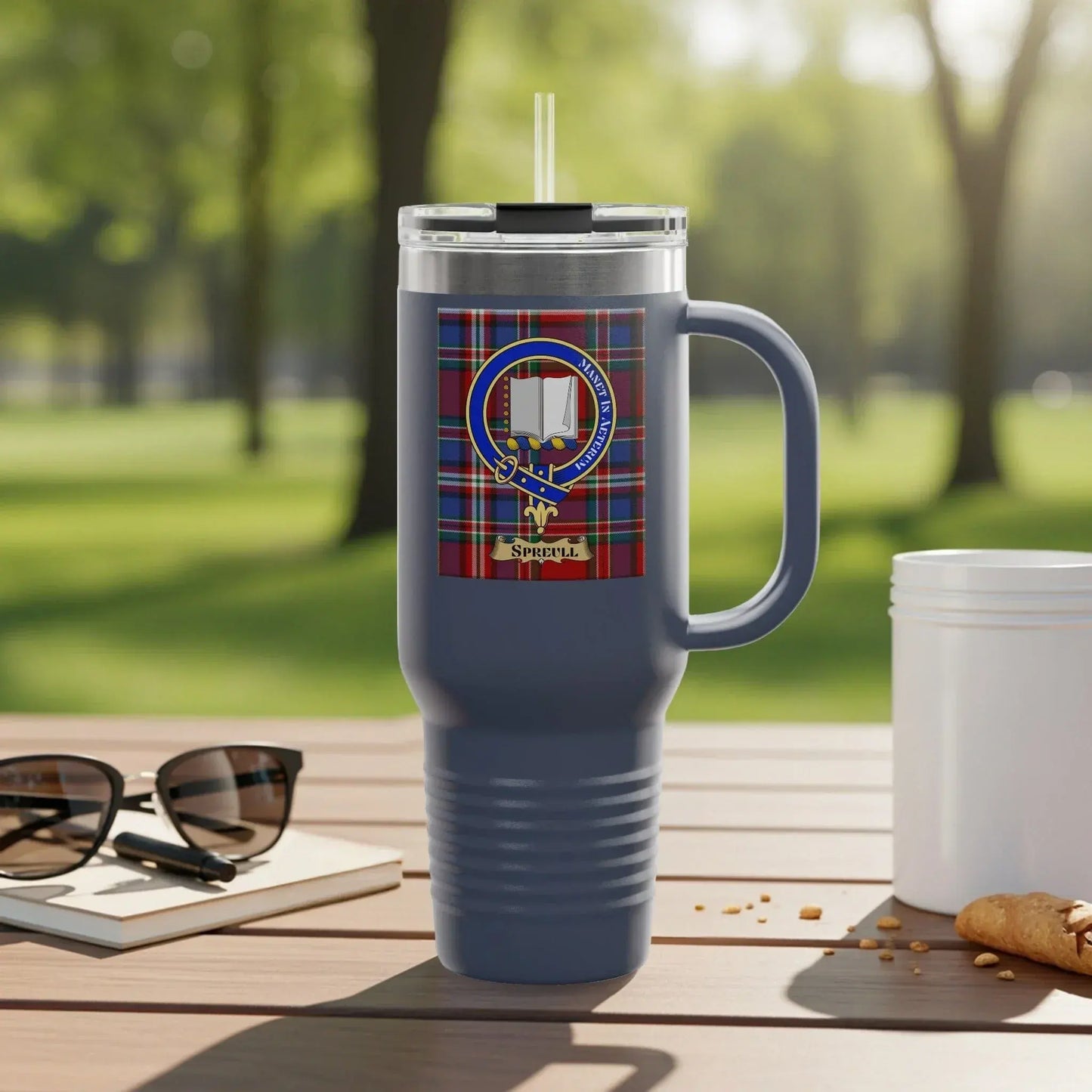Large Insulated Travel Mug with Handle tumbler product