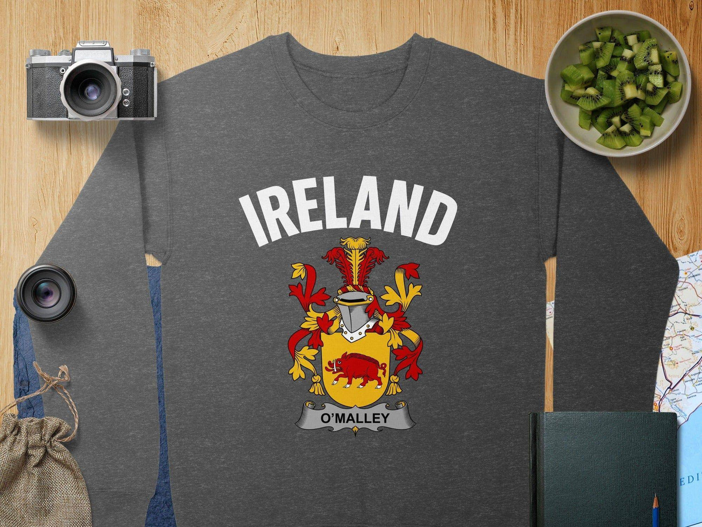 Ireland O'Malley Family Crest Long Sleeve Shirt product type