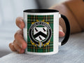 Kirwan Irish National Tartan mug with family crest emblem