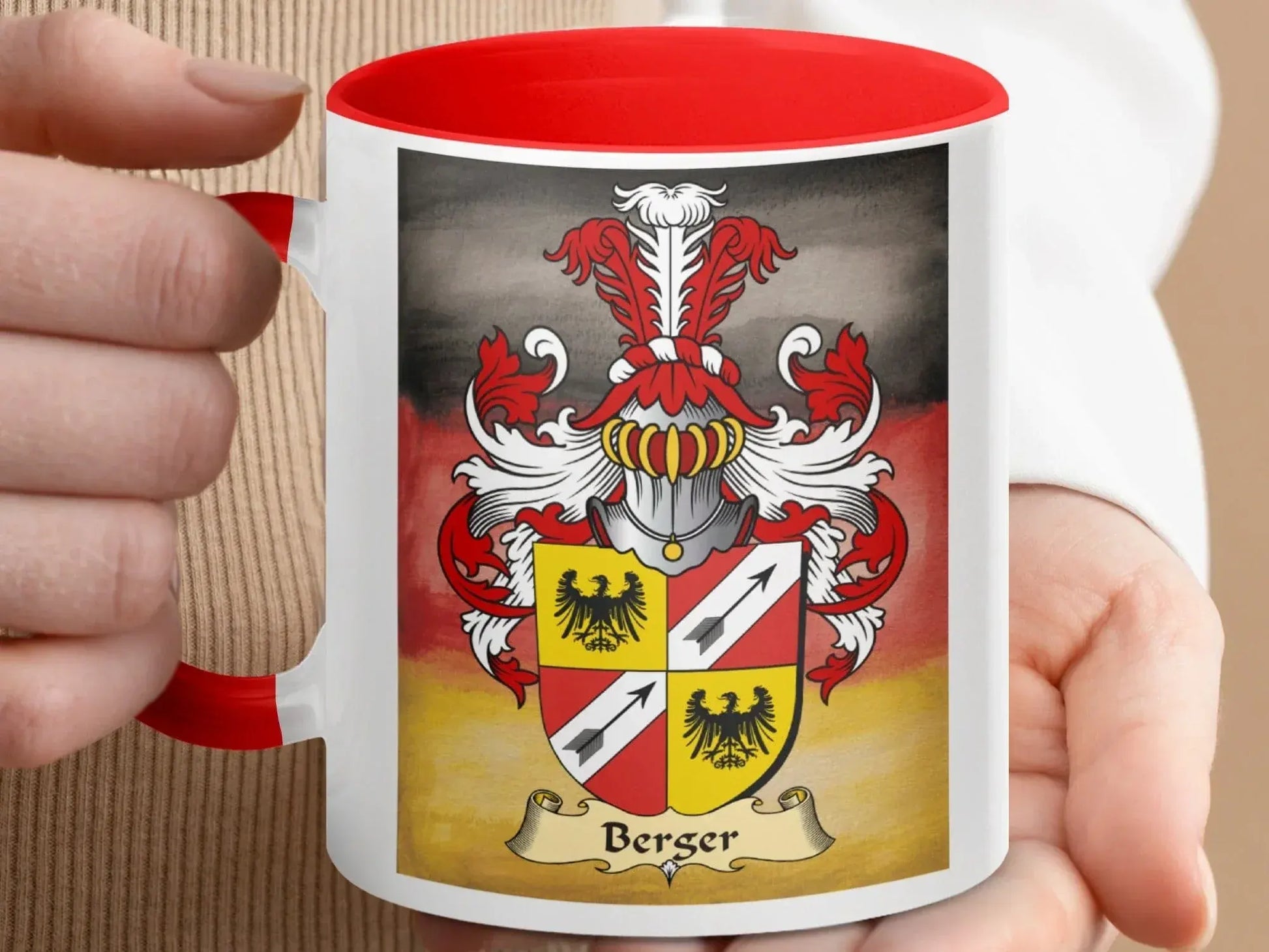 Family Crest Heraldic Design Printed Mug product