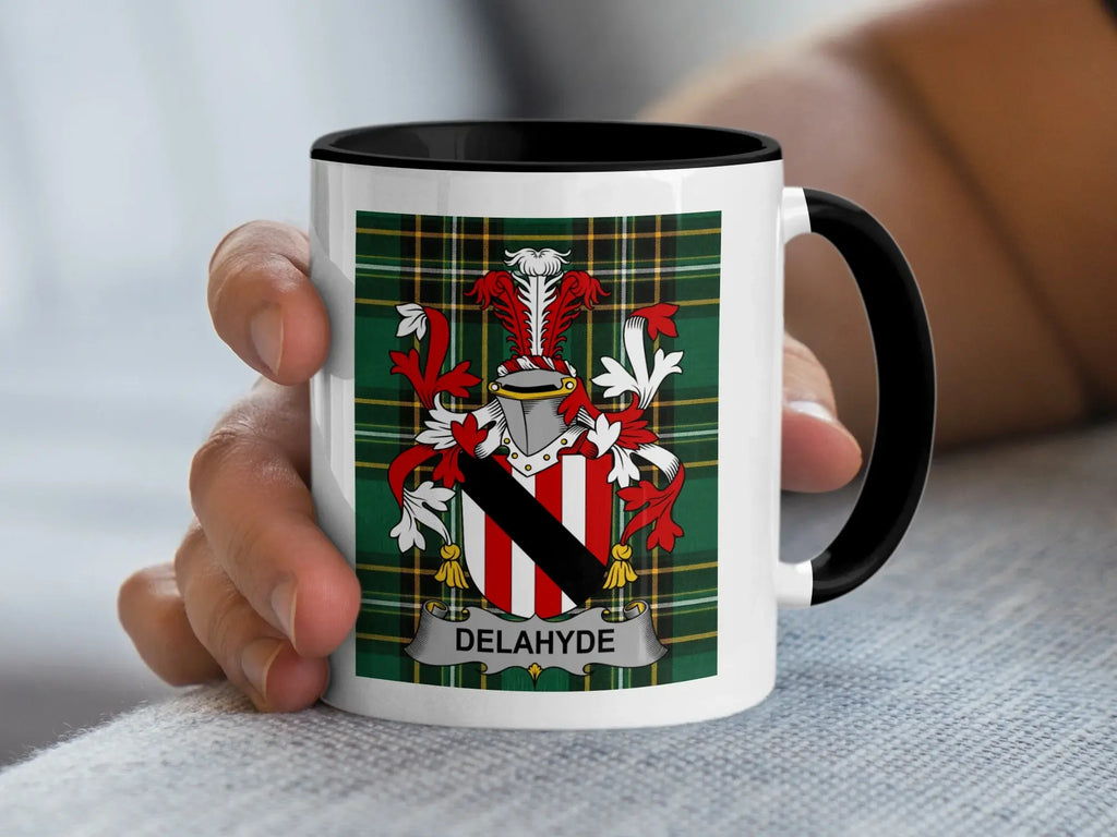 Delahyde Irish National Tartan ceramic accent mug