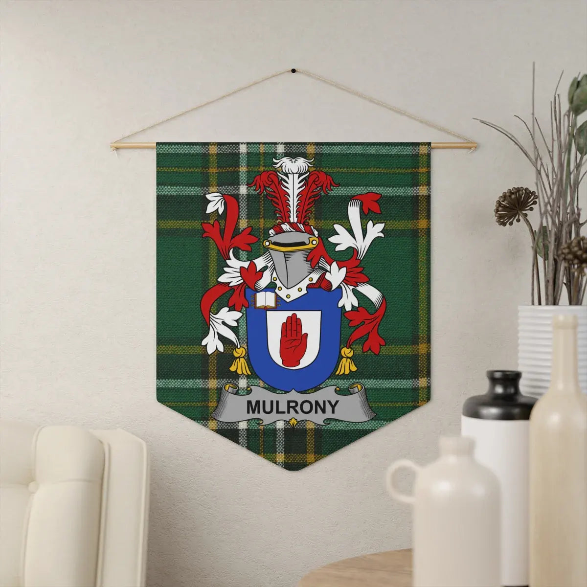 Mulrony Tartan and Crest Wall Hanging product