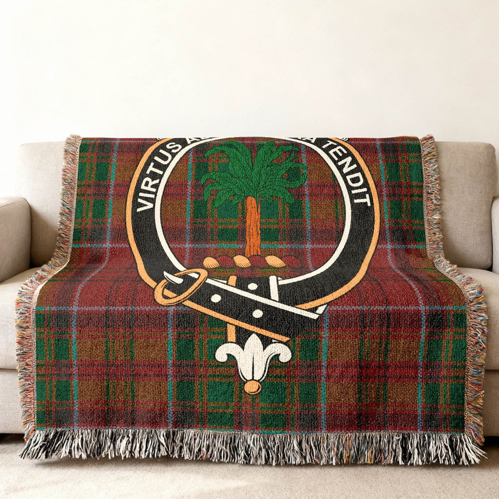 Virtus Aret Audent Tartan Blanket Throw Product