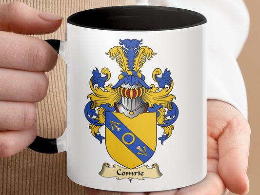 Comrie Scottish Clan Coat of Arms Accent Coffee Mug - Living Stone Gifts