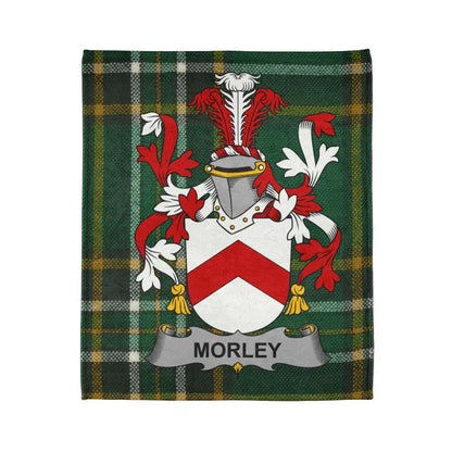 Custom Morley Family Crest Tartan Blanket product