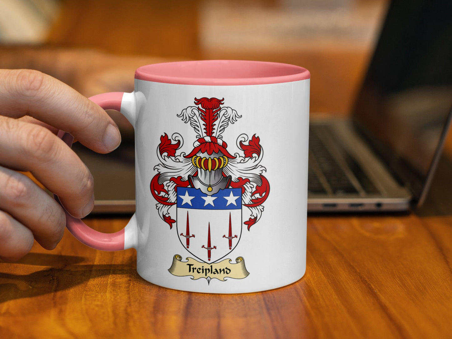 Treipland Scottish Coat of Arms Mug - Living Stone Gifts