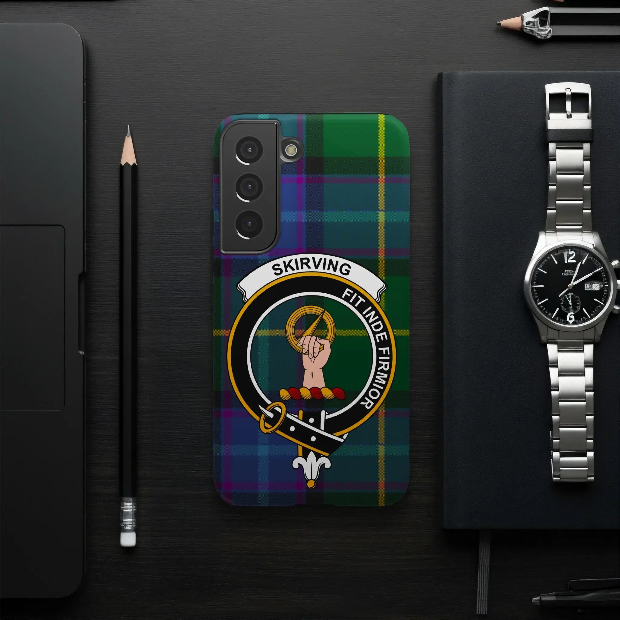 Skirving Fit Inde Firmlor Plaid Phone Case
