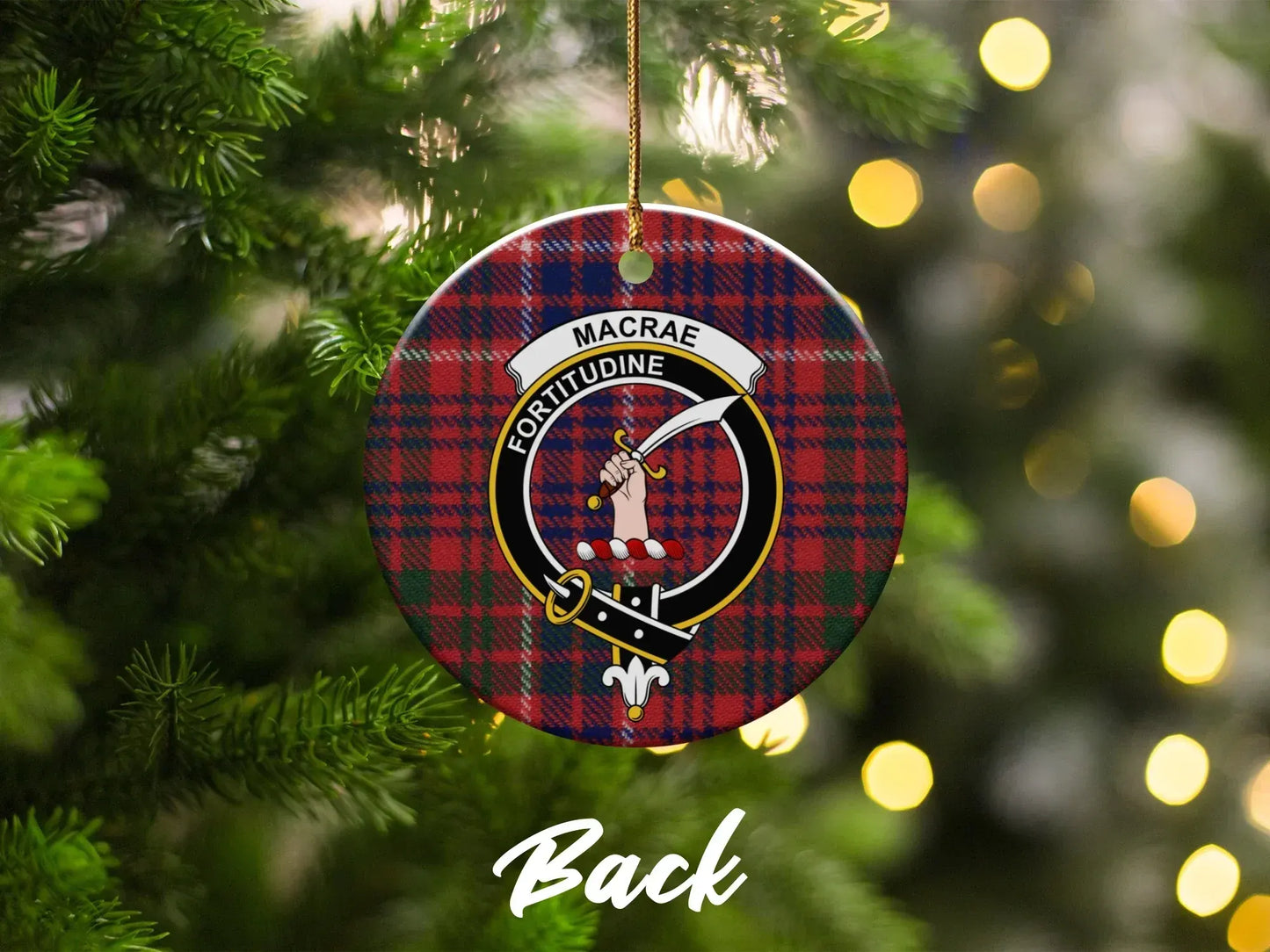 MacRae Fortitudine Patterned Christmas Ornament product type