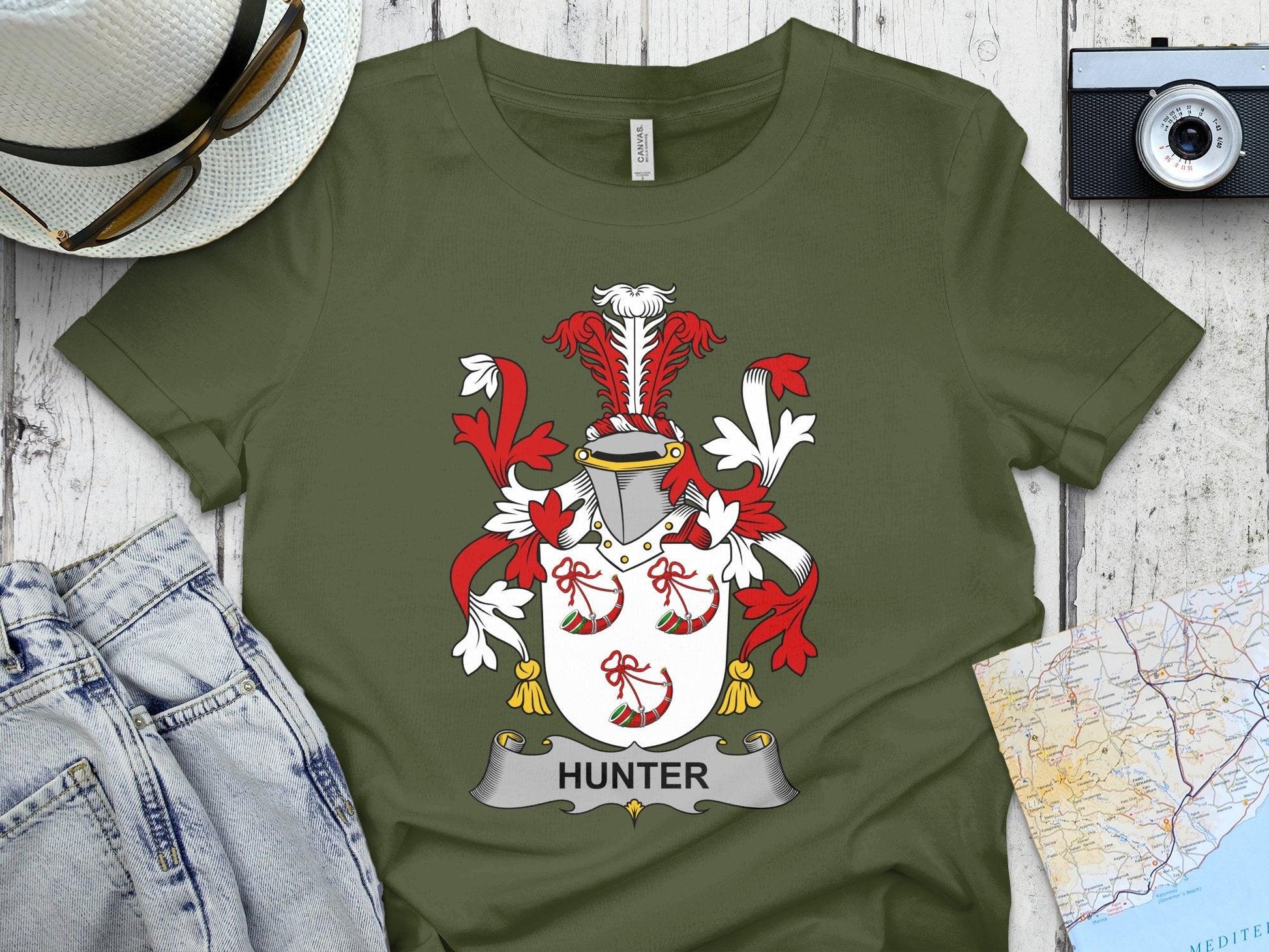 Heraldic Crest Hunter Graphic T-shirt product type