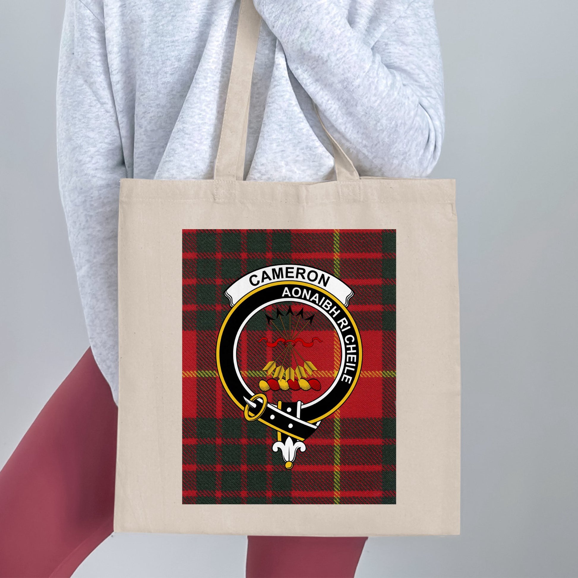 Cameron clan scottish tartan tote bag - Living Stone Gifts