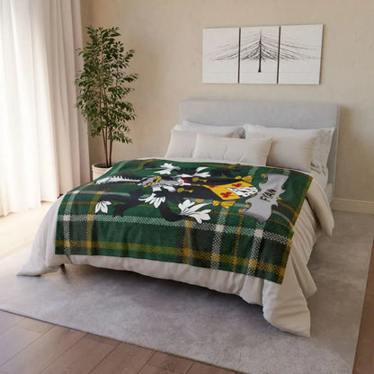 Cartoon Character Green Blanket Cozy Bedding product