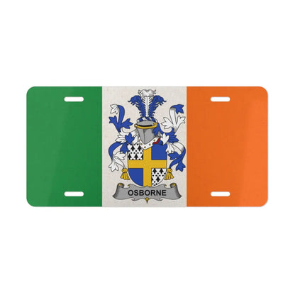 Osborne Coat of Arms Irish Flag License Plate product
