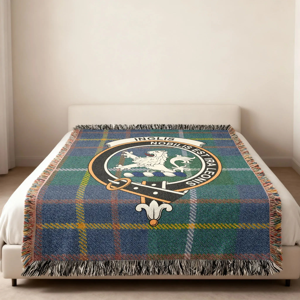 Clan Inglis Noblis Est Ira Leonis Bed Blanket